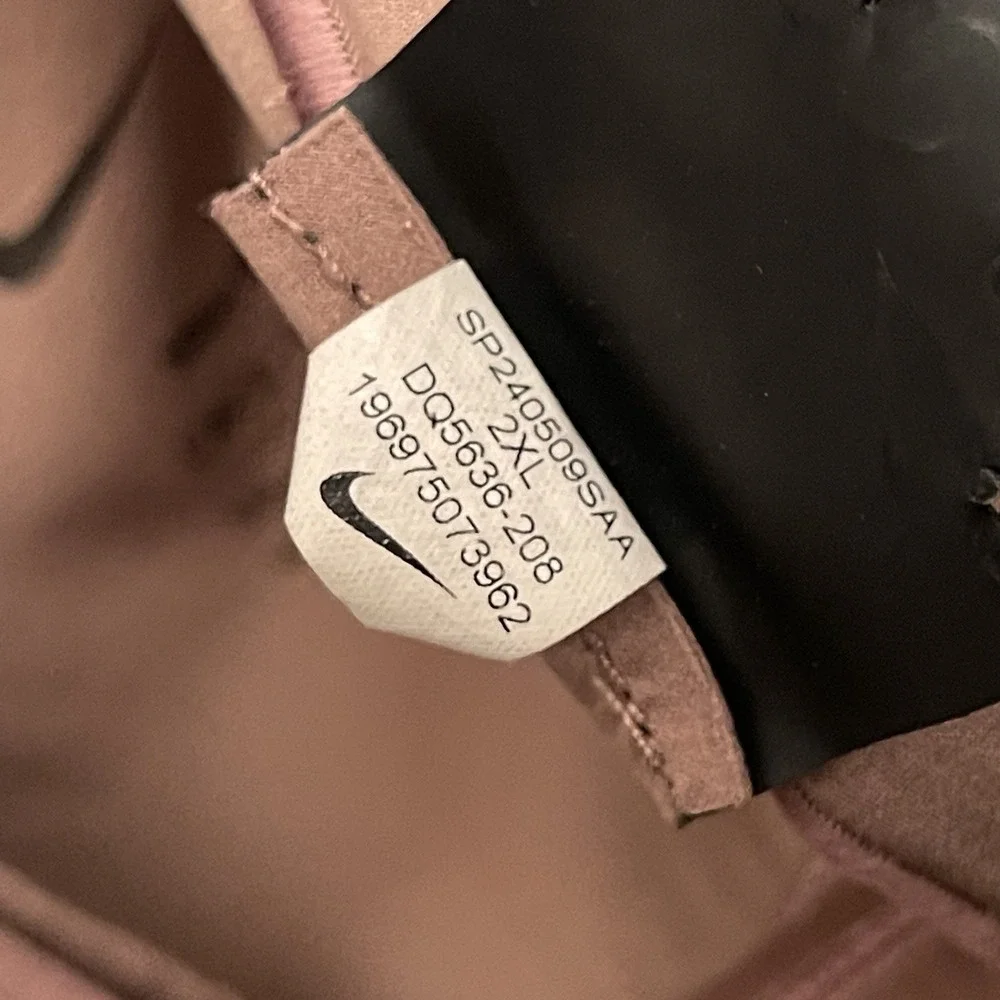 Nike Go Pants Womens Sz 2XL Muave Firm Support 7/8 Leggings High Waist DQ5636
